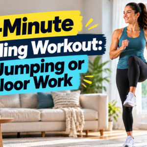 Woman doing 12-Minute Standing Workout: No Jumping or Floor Work